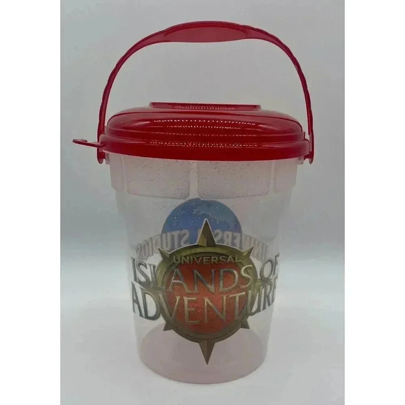 Islands of Adventure Universal Studios Florida Popcorn Bucket W/Lid Refillable‎ - Picture 1 of 3